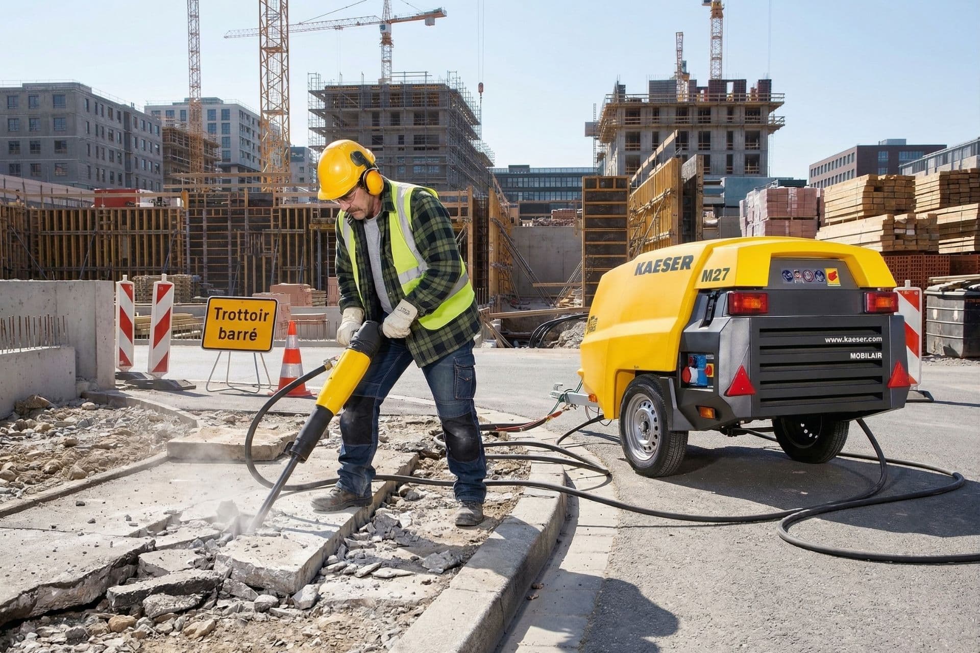 Compresseur Kaeser Mobilair M27 PE - miniature 2